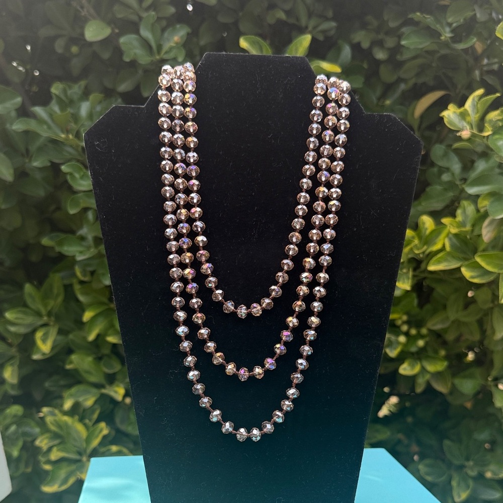 Single Strand Crystal Necklace